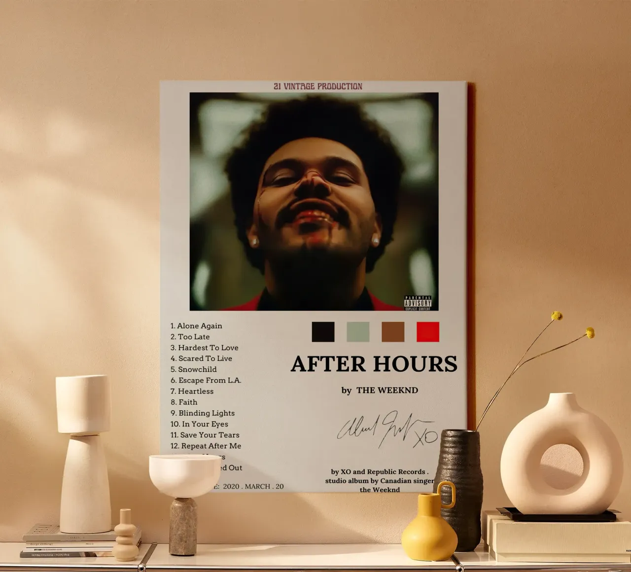 The Weeknd tela con Cornice a cassetta da Roronoa7
