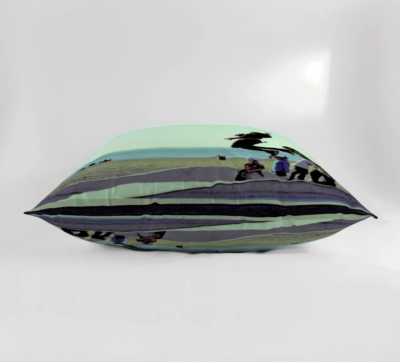 Venice Beach Pantone 7485 decorative cushion by In Full Color