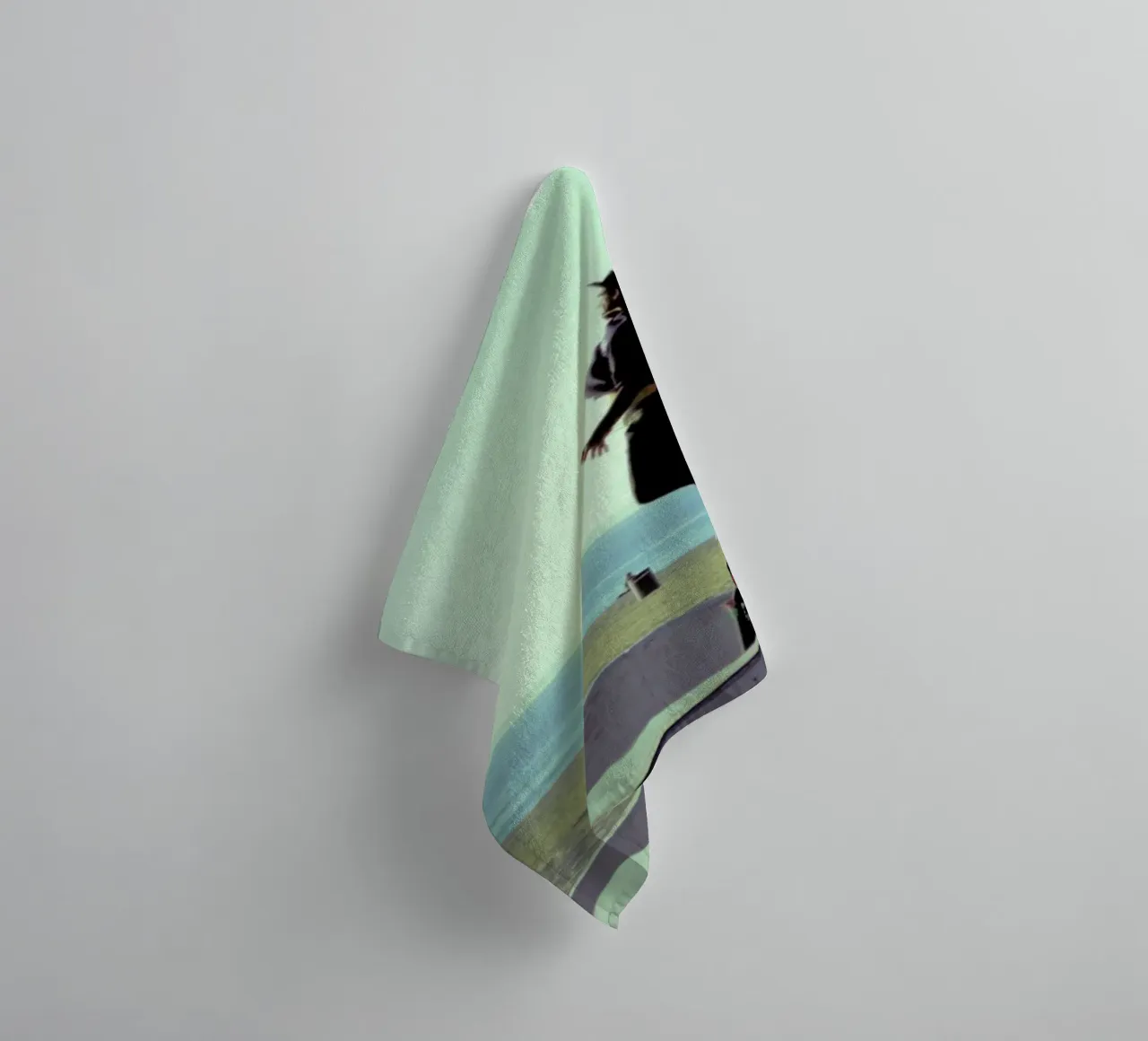 Venice Beach Pantone 7485 towel by In Full Color