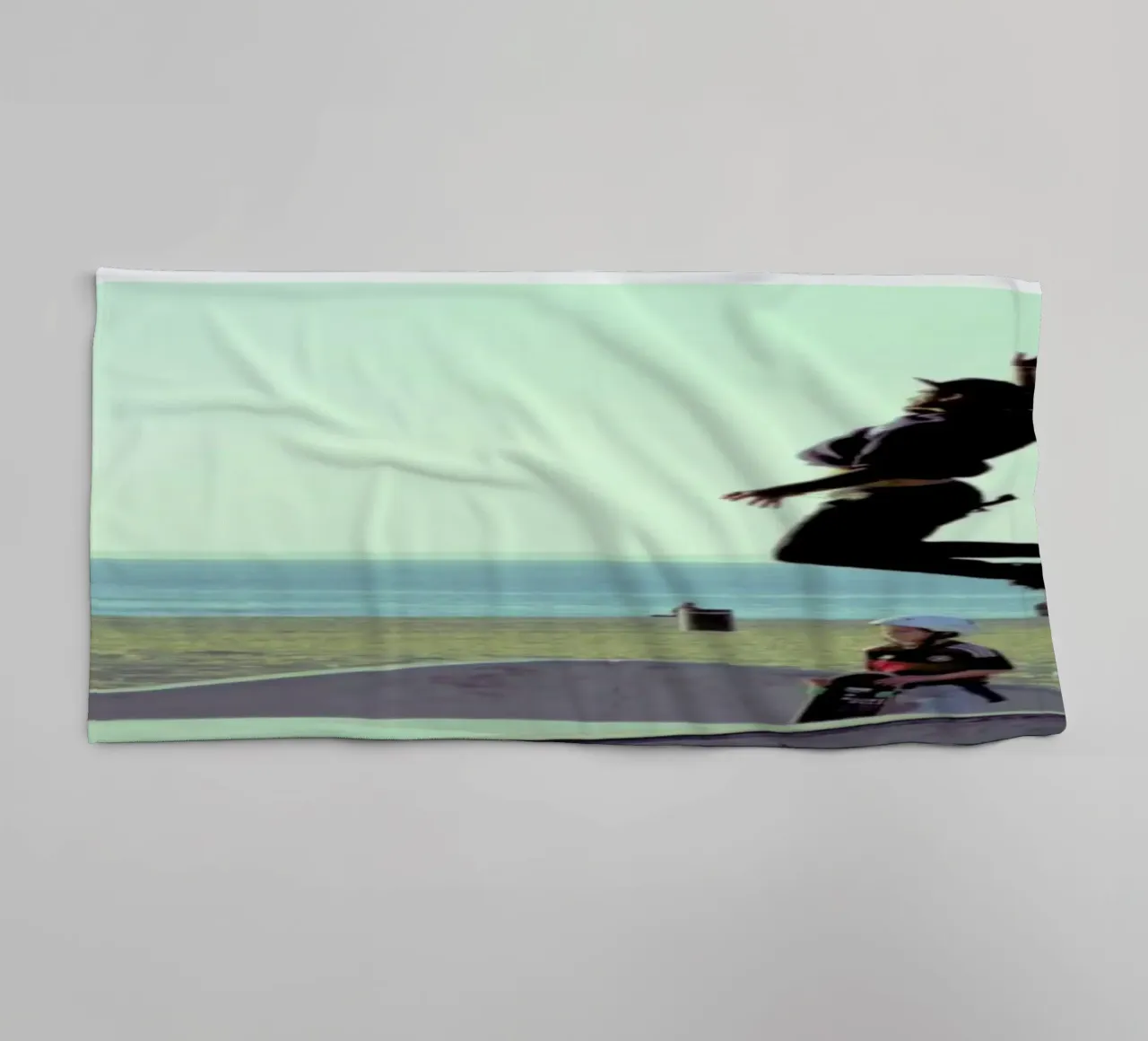 Venice Beach Pantone 7485 towel by In Full Color
