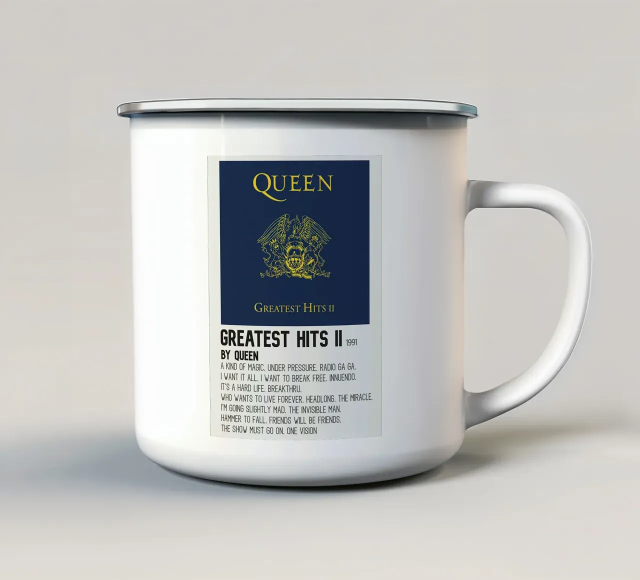 Queeen Greatest Hits tazza in smalto da Roronoa7