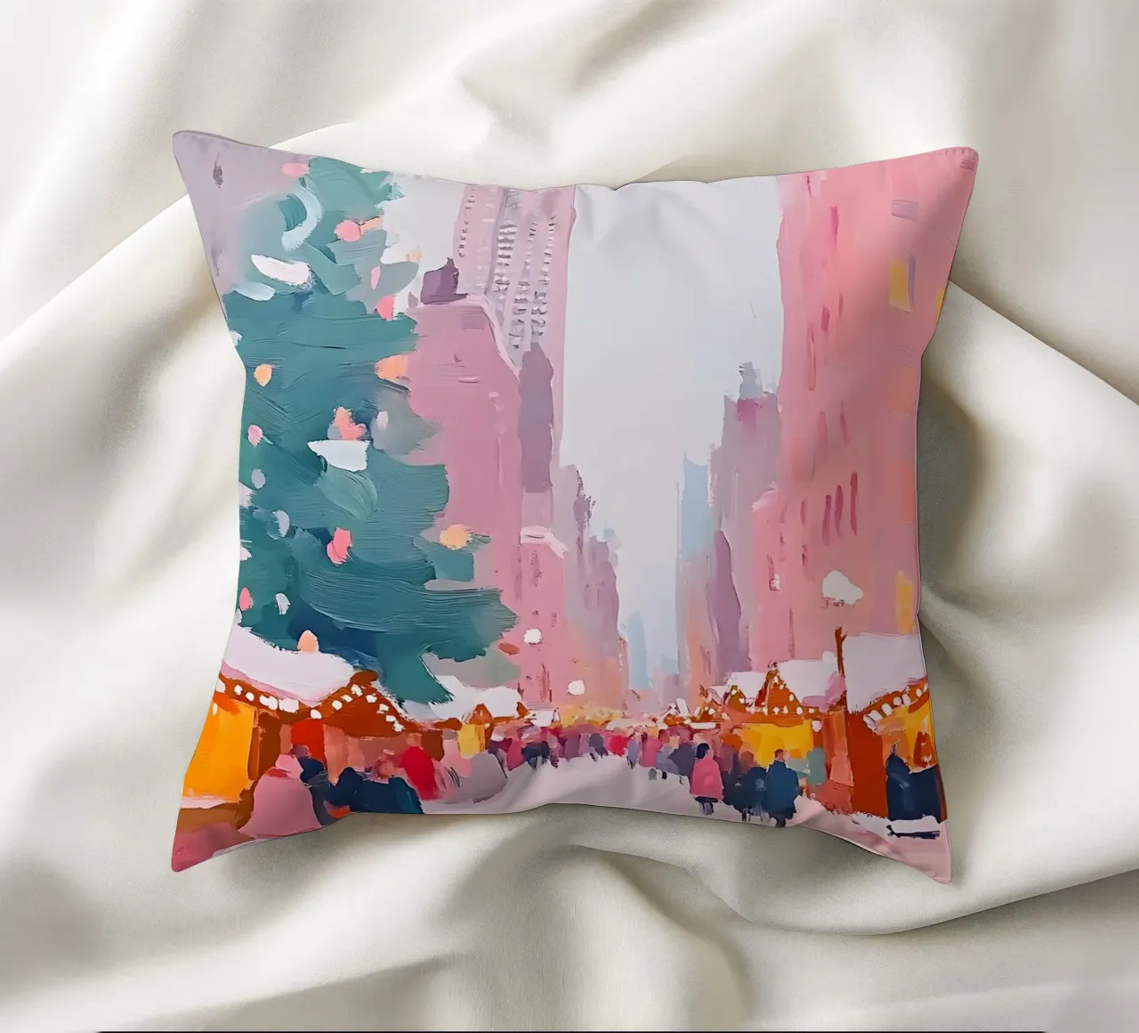 Christmas in New York cuscino da Gypsy Galleria