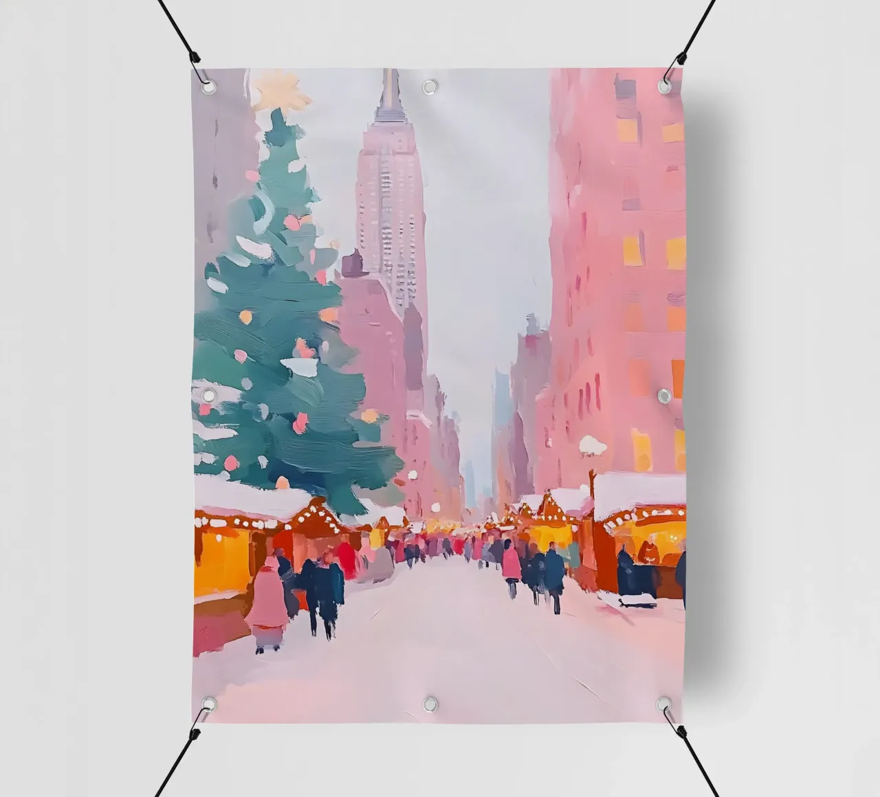 Christmas in New York telo in pvc da Gypsy Galleria