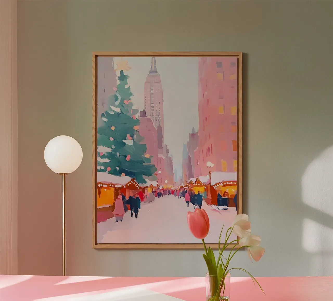 Christmas in New York alluminio dibond da Gypsy Galleria
