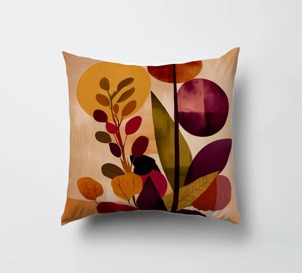 Abstract Botanical Shapes cuscino da Gypsy Galleria