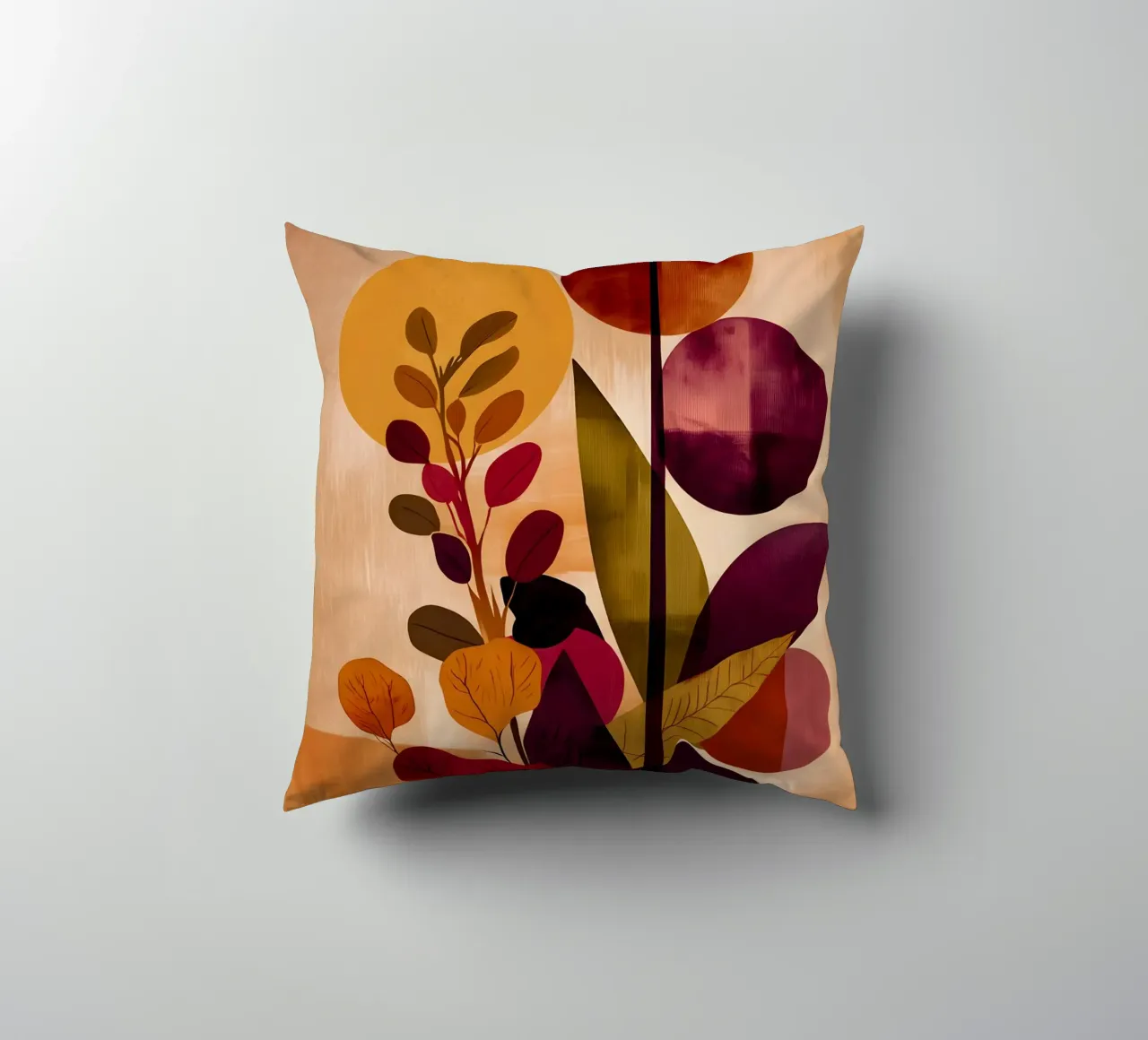 Abstract Botanical Shapes cuscino da Gypsy Galleria