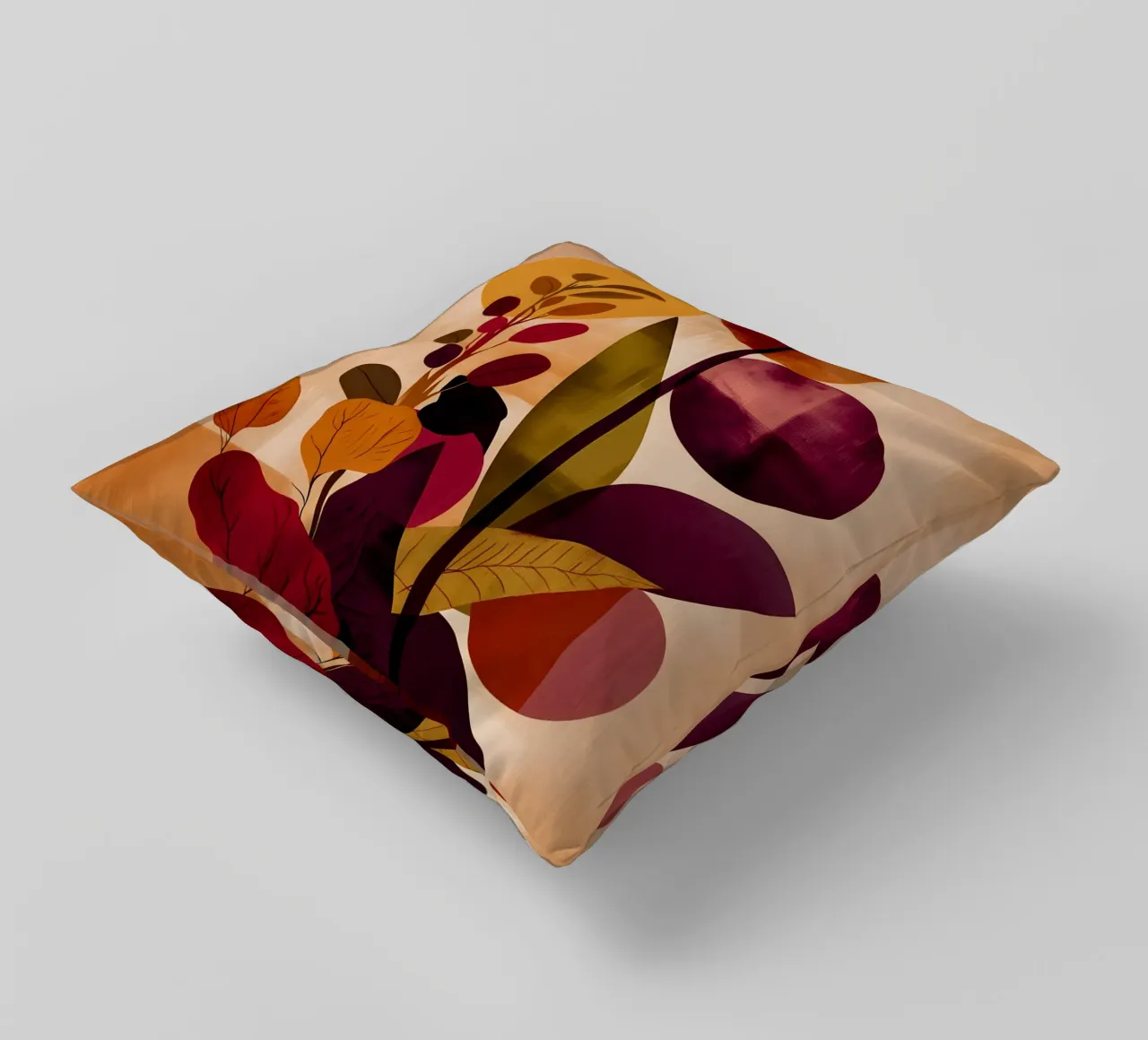 Abstract Botanical Shapes cuscino da Gypsy Galleria