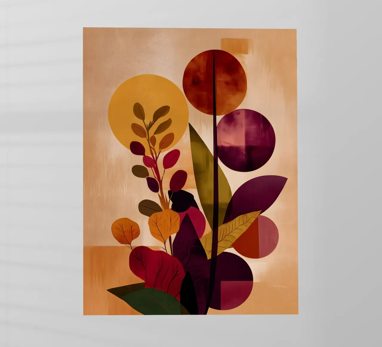 Abstract Botanical Shapes pellicola backlit da Gypsy Galleria