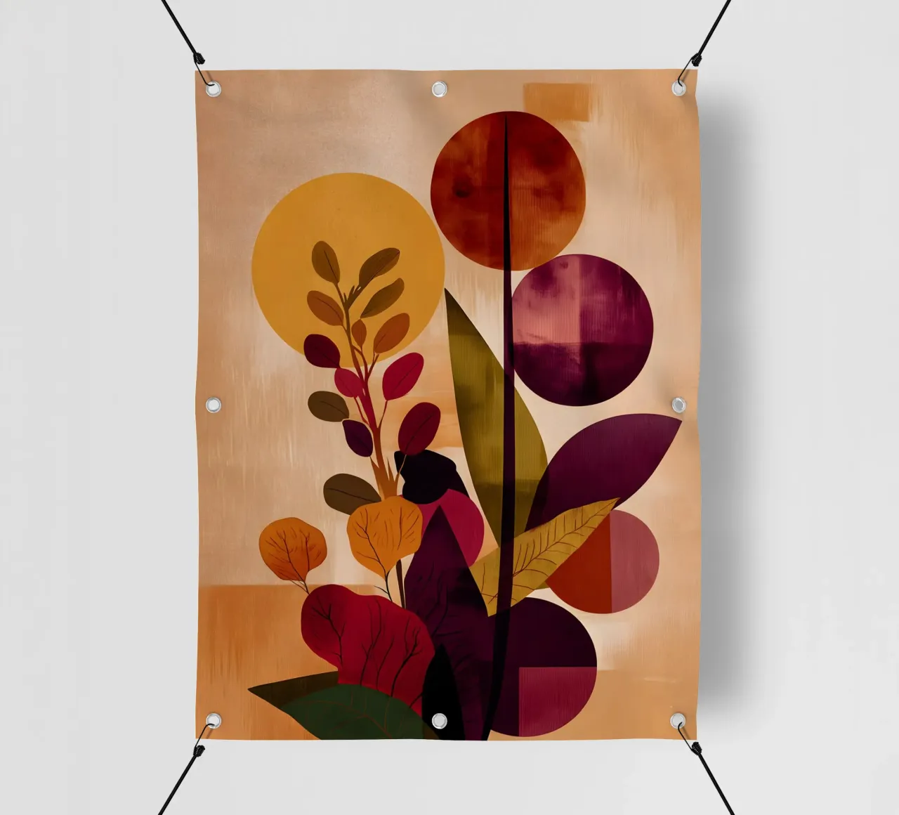 Abstract Botanical Shapes telo in pvc da Gypsy Galleria