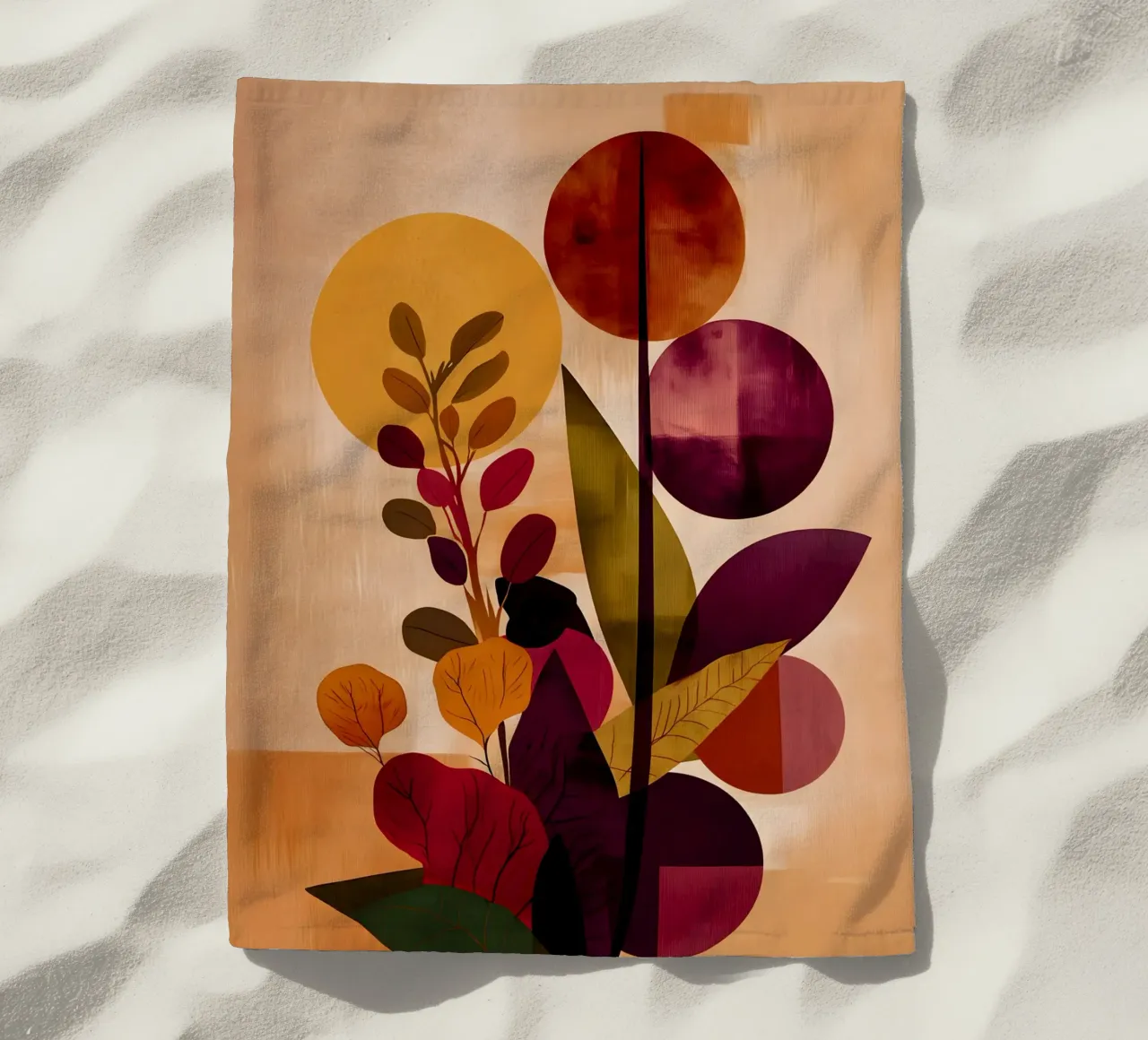 Abstract Botanical Shapes telo mare da Gypsy Galleria