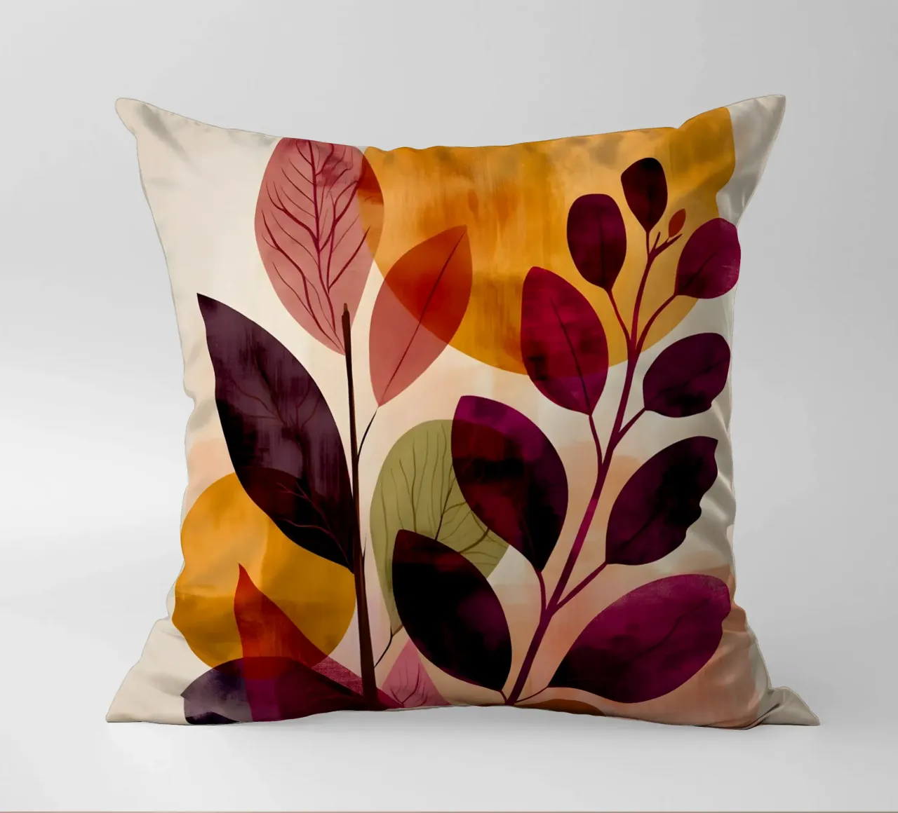 Abstract Botanical Shapes cuscino da Gypsy Galleria