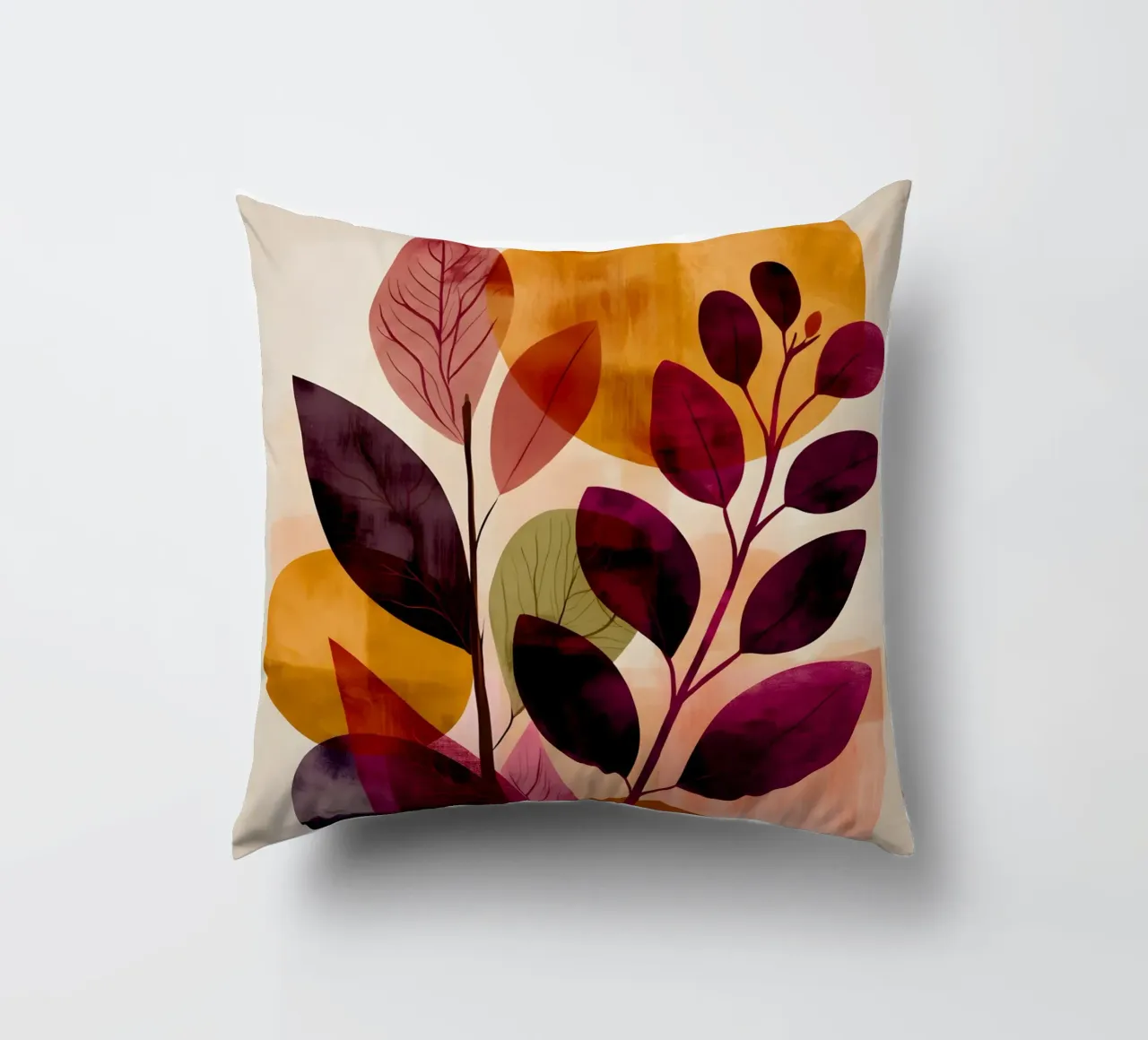 Abstract Botanical Shapes cuscino da Gypsy Galleria