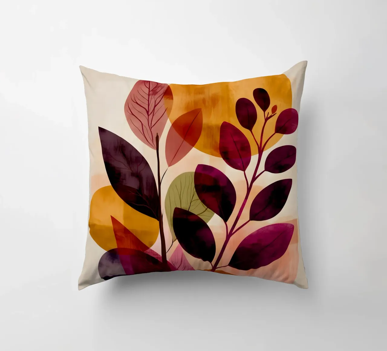 Abstract Botanical Shapes cuscino da Gypsy Galleria