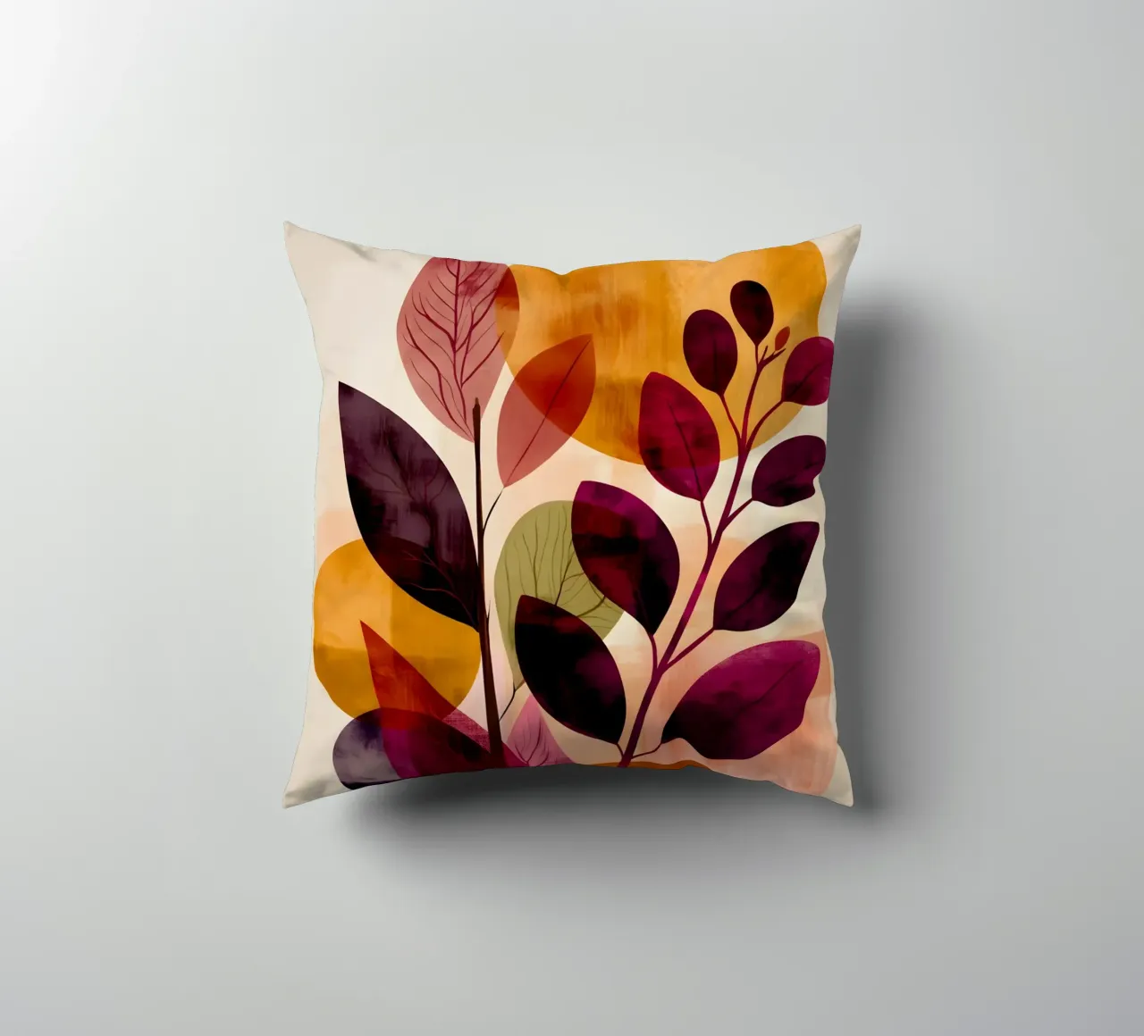 Abstract Botanical Shapes cuscino da Gypsy Galleria