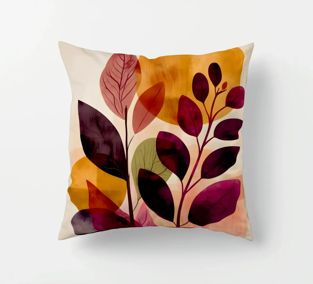 Abstract Botanical Shapes cuscino da Gypsy Galleria