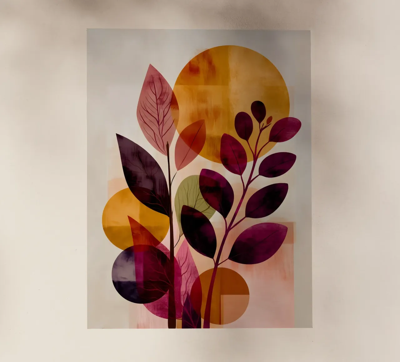 Abstract Botanical Shapes pellicola backlit da Gypsy Galleria