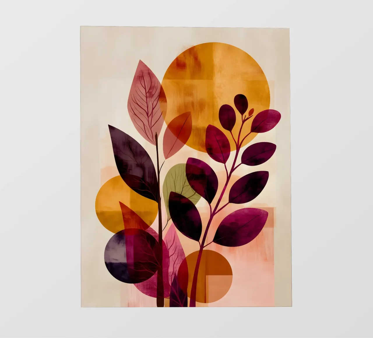 Abstract Botanical Shapes pellicola backlit da Gypsy Galleria