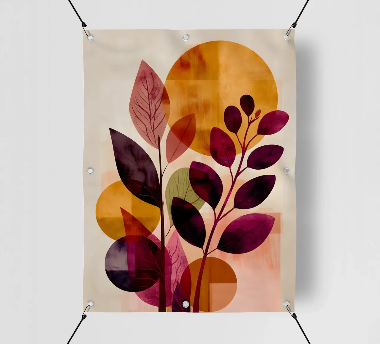 Abstract Botanical Shapes telo in pvc da Gypsy Galleria