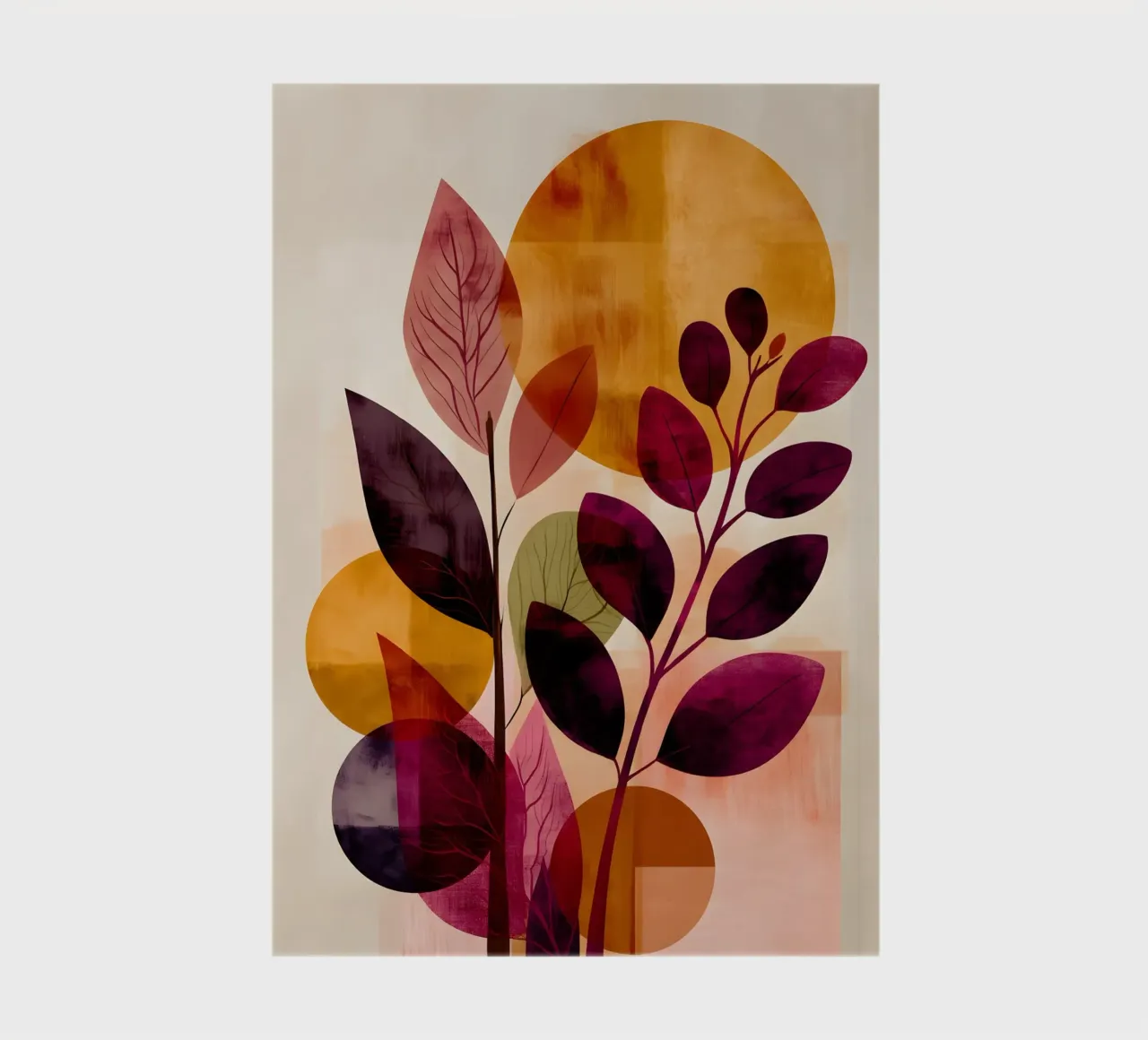 Abstract Botanical Shapes notebook by Gypsy Galleria