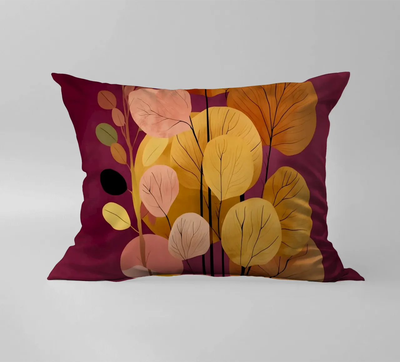 Abstract Botanical Shapes cuscino da Gypsy Galleria