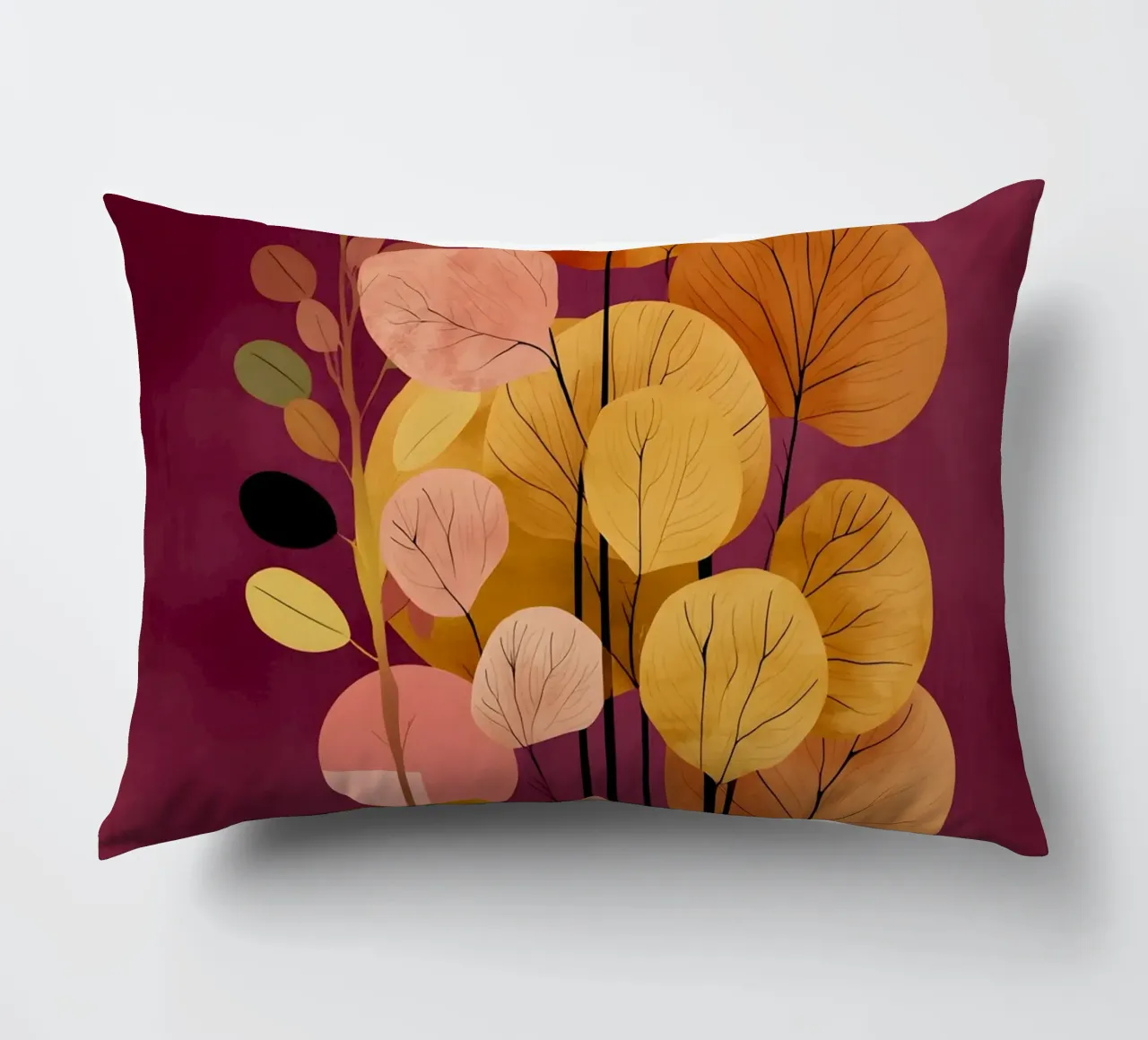 Abstract Botanical Shapes cuscino da Gypsy Galleria