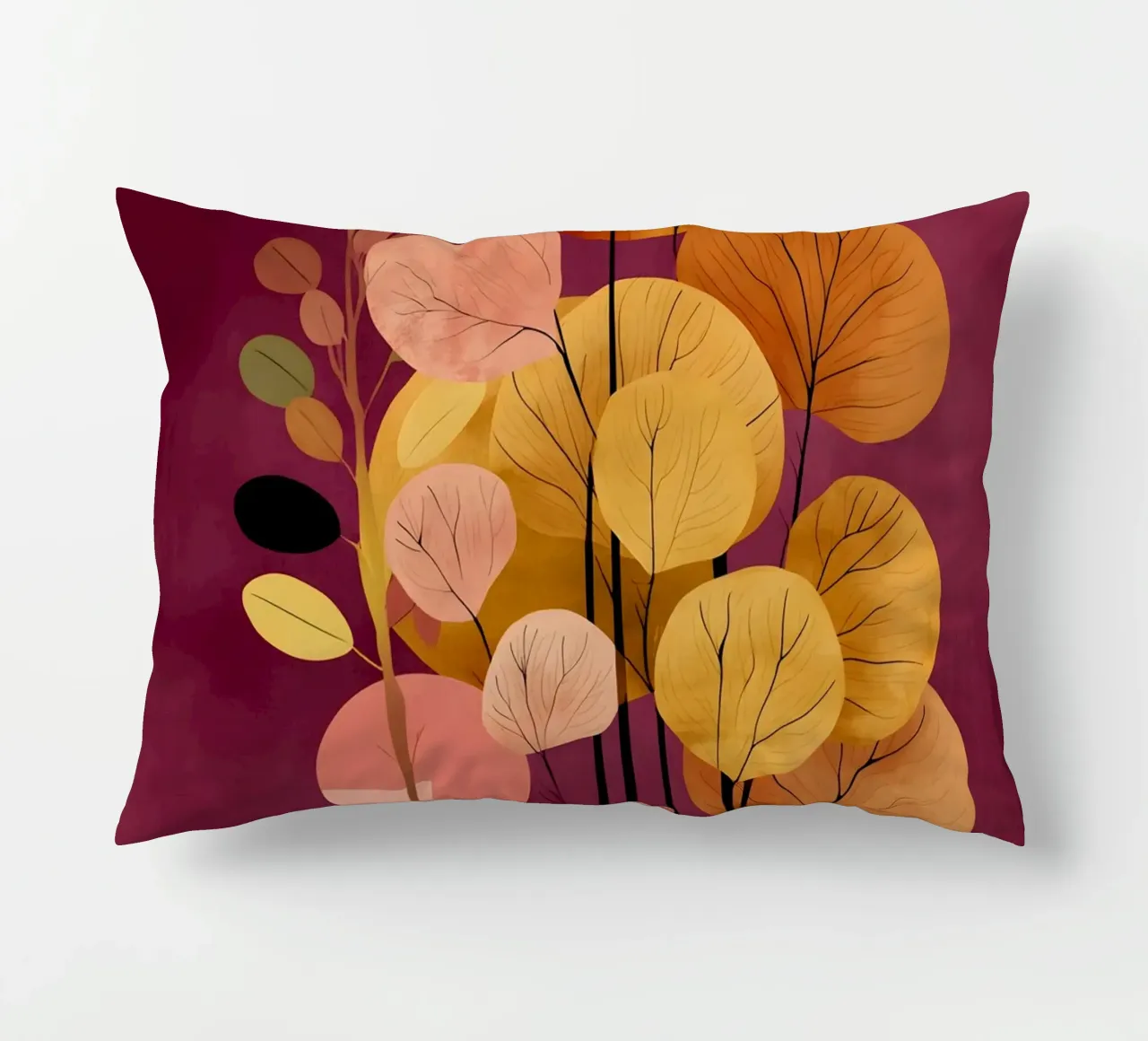 Abstract Botanical Shapes cuscino da Gypsy Galleria