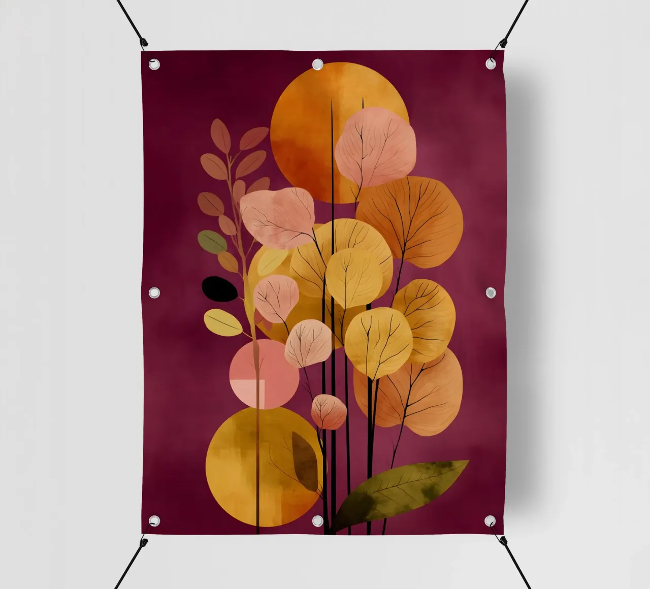 Abstract Botanical Shapes telo in pvc da Gypsy Galleria