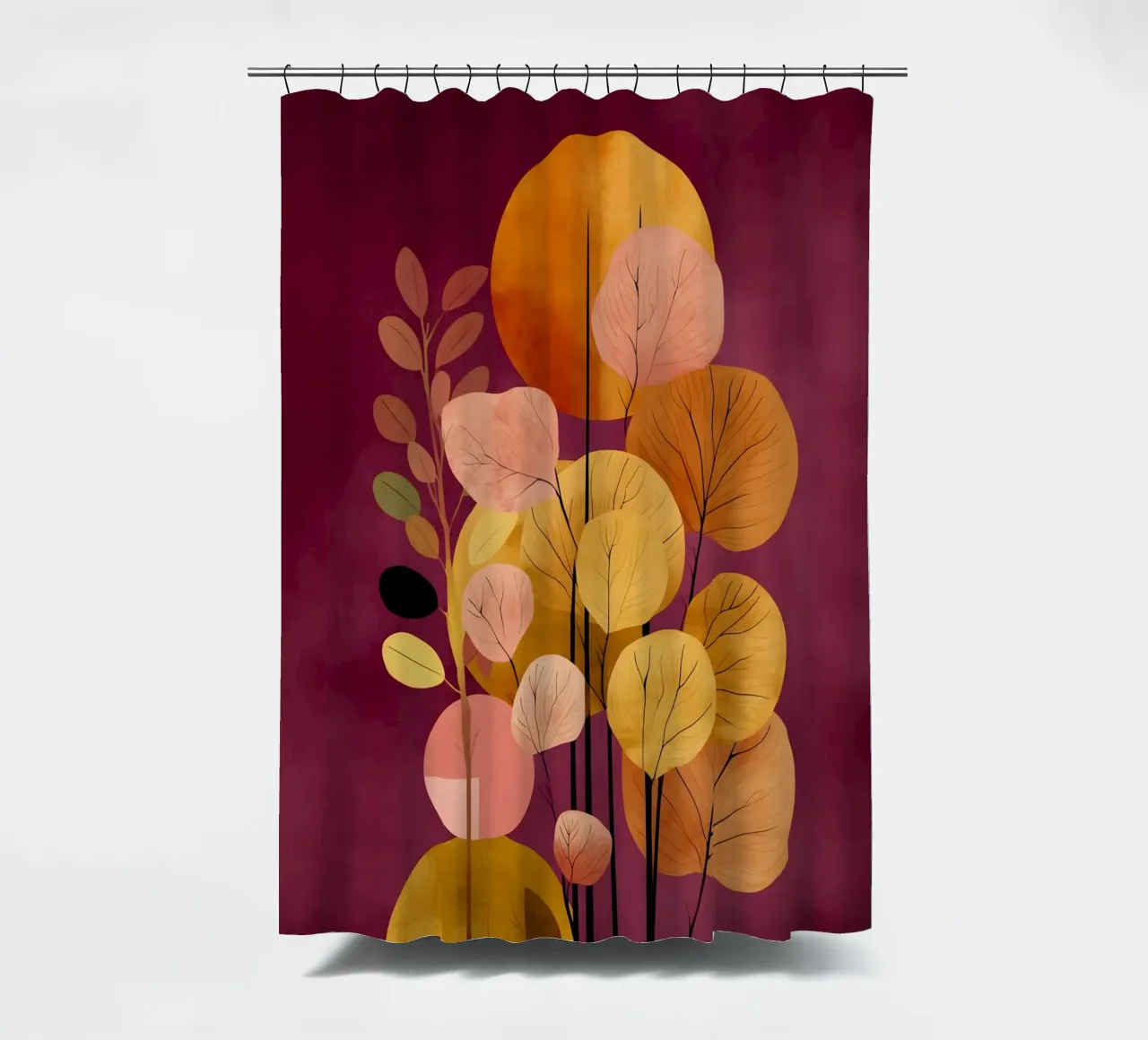 Abstract Botanical Shapes tenda da doccia da Gypsy Galleria