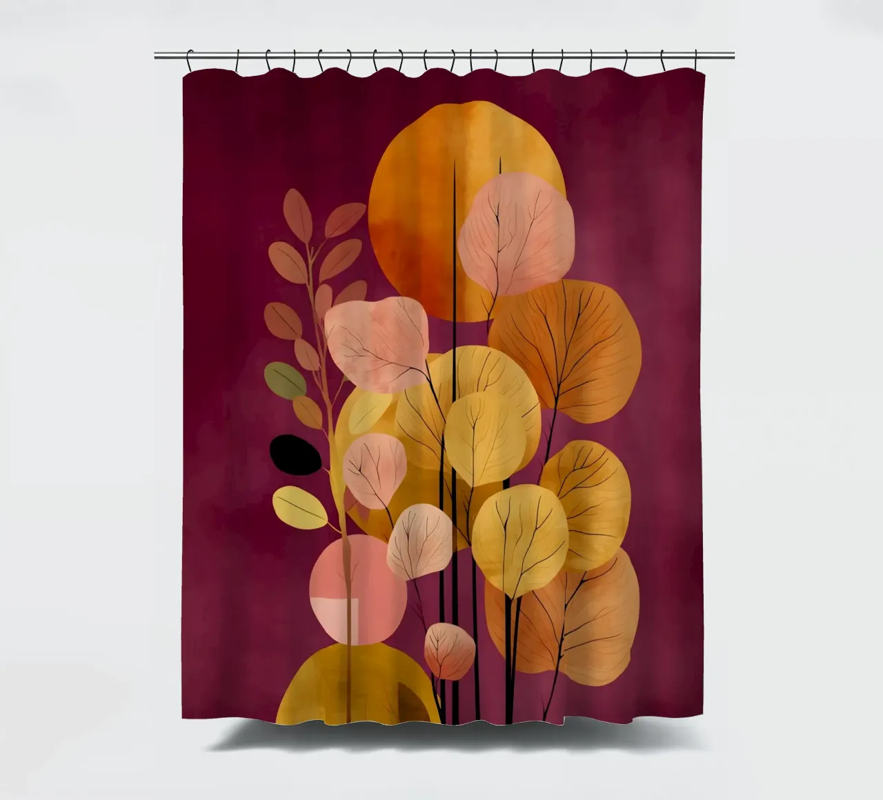 Abstract Botanical Shapes tenda da doccia da Gypsy Galleria