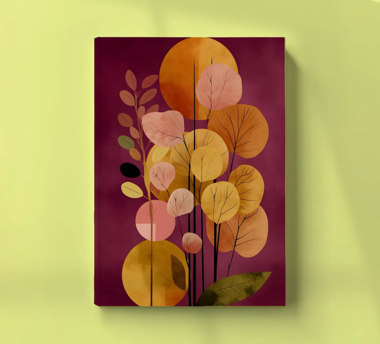 Abstract Botanical Shapes notebook by Gypsy Galleria