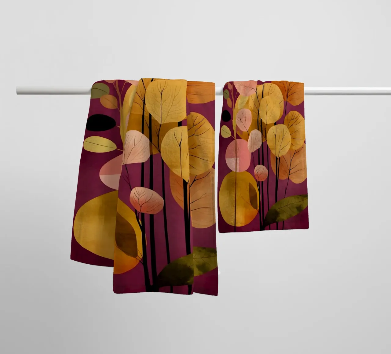Abstract Botanical Shapes asciugamano da bagno da Gypsy Galleria
