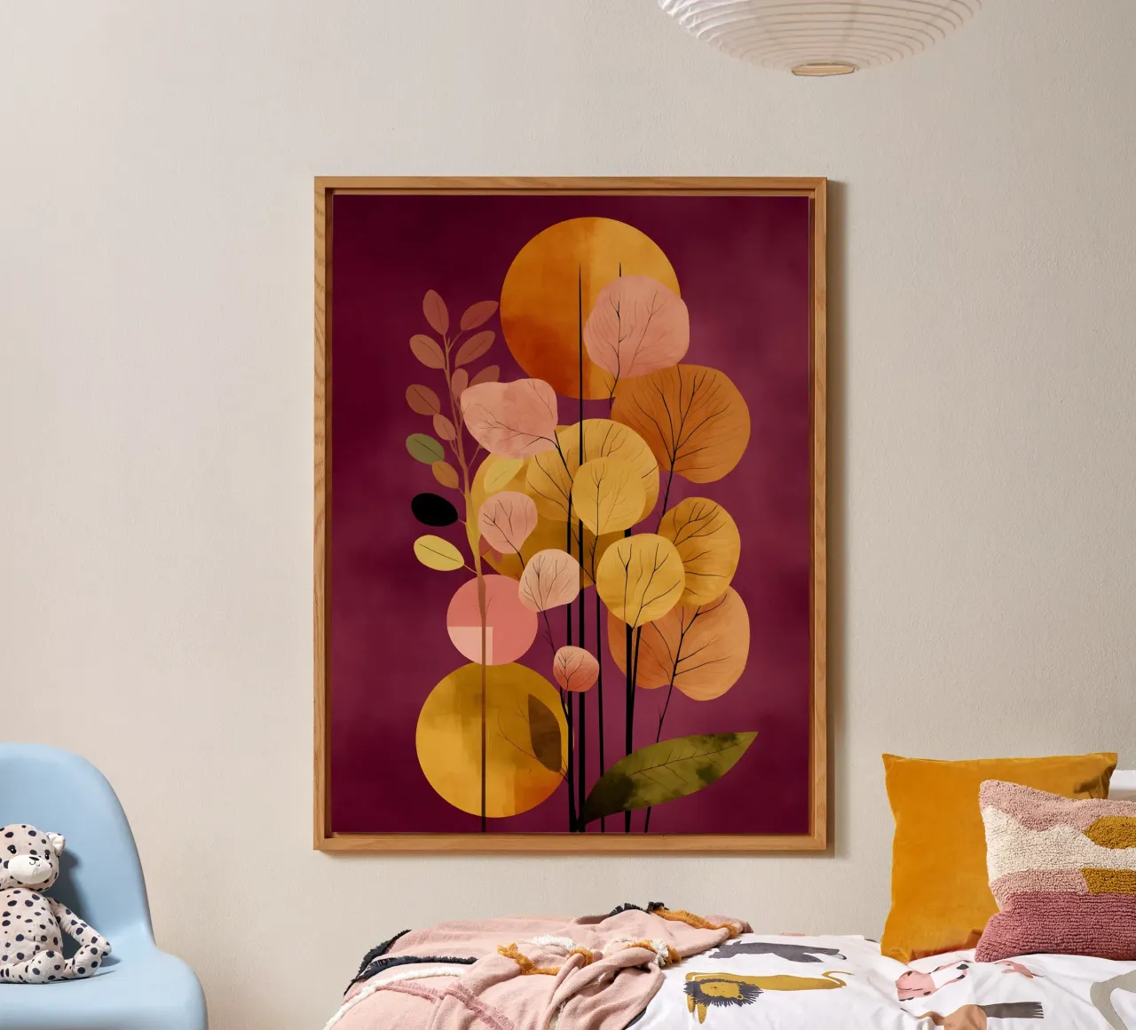 Abstract Botanical Shapes alluminio dibond da Gypsy Galleria