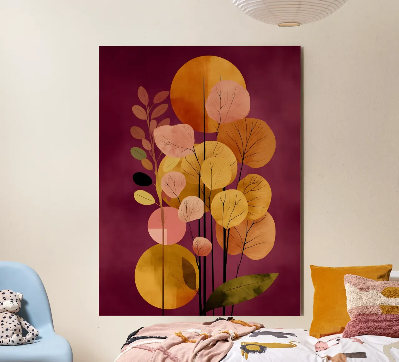 Abstract Botanical Shapes alluminio dibond da Gypsy Galleria