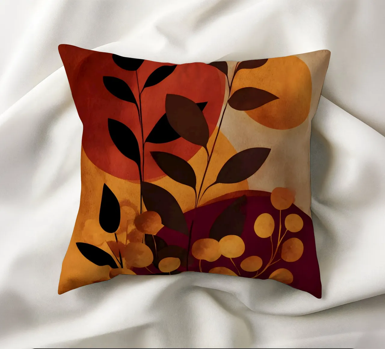 Abstract Botanical Shapes cuscino da Gypsy Galleria