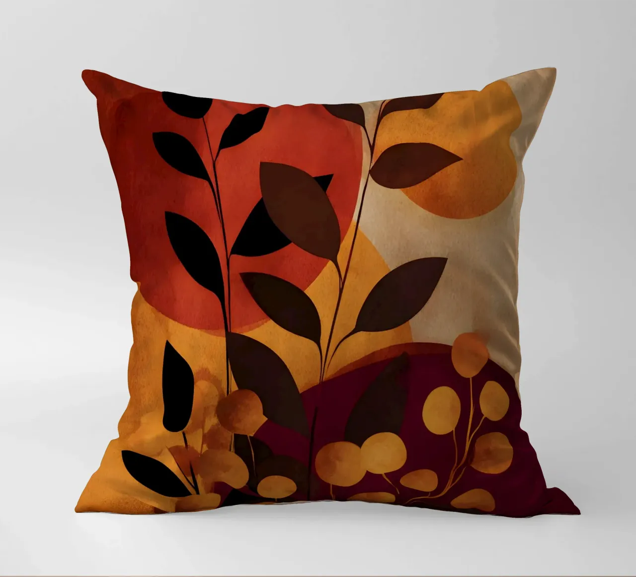 Abstract Botanical Shapes cuscino da Gypsy Galleria