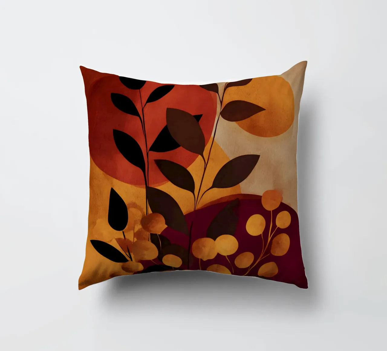 Abstract Botanical Shapes cuscino da Gypsy Galleria