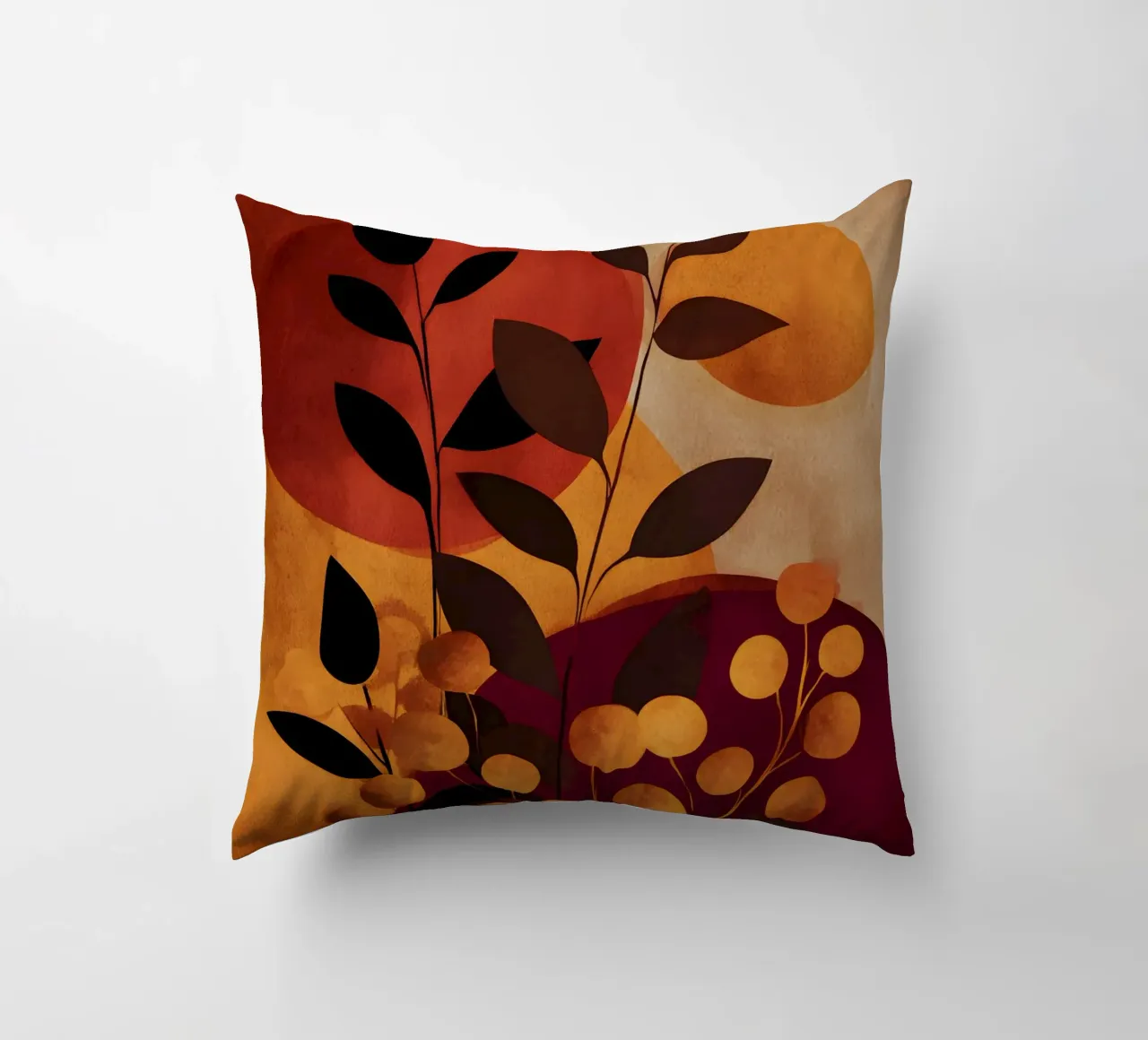 Abstract Botanical Shapes cuscino da Gypsy Galleria