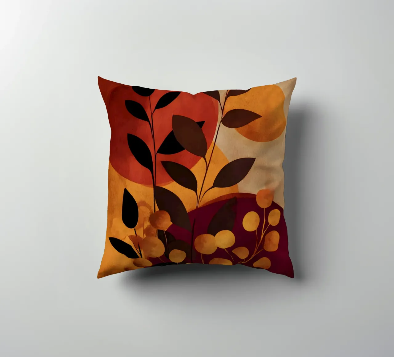 Abstract Botanical Shapes cuscino da Gypsy Galleria