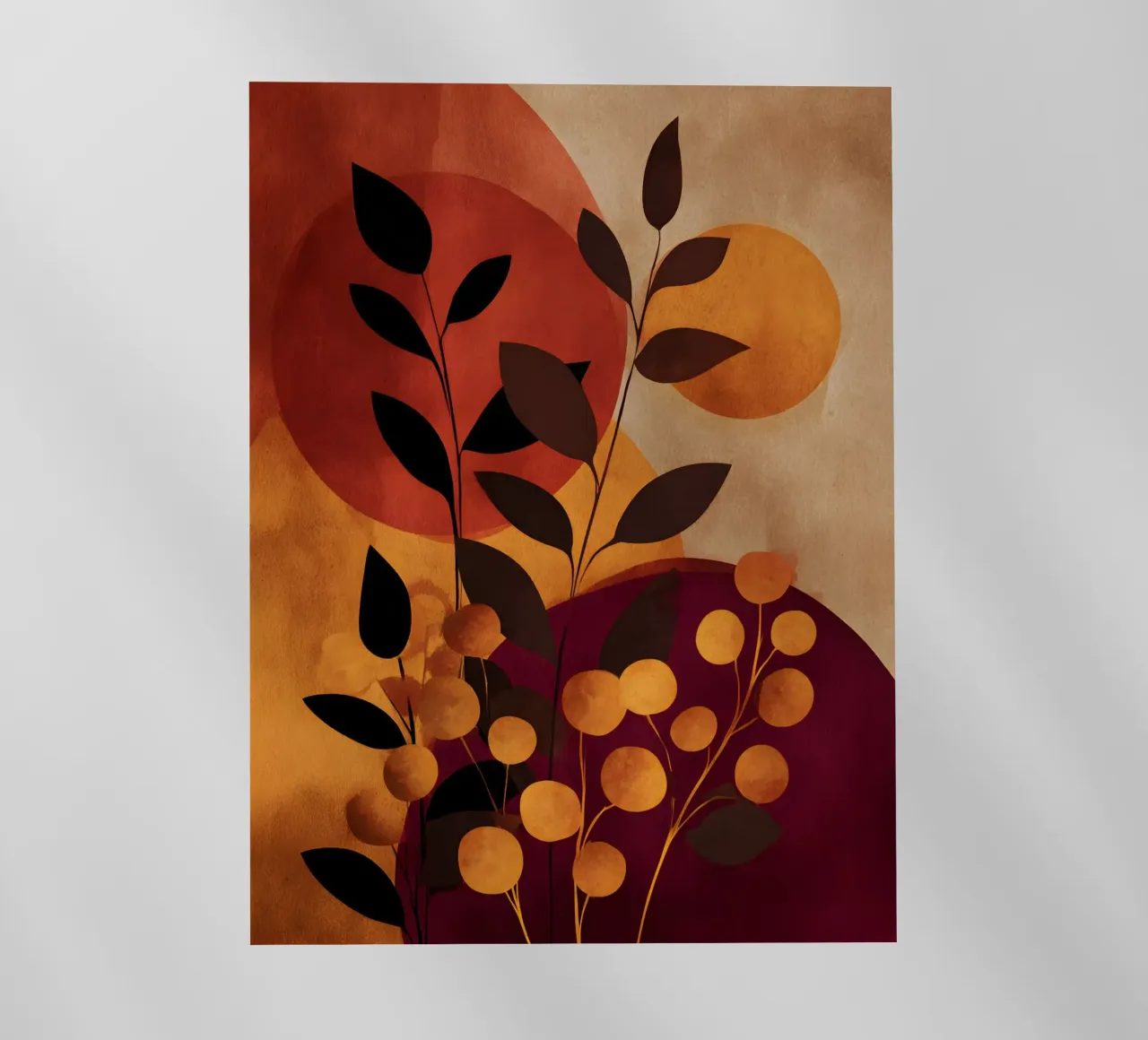 Abstract Botanical Shapes pellicola backlit da Gypsy Galleria