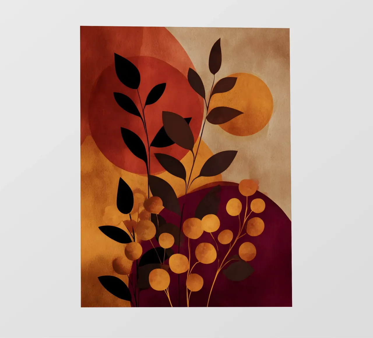 Abstract Botanical Shapes pellicola backlit da Gypsy Galleria