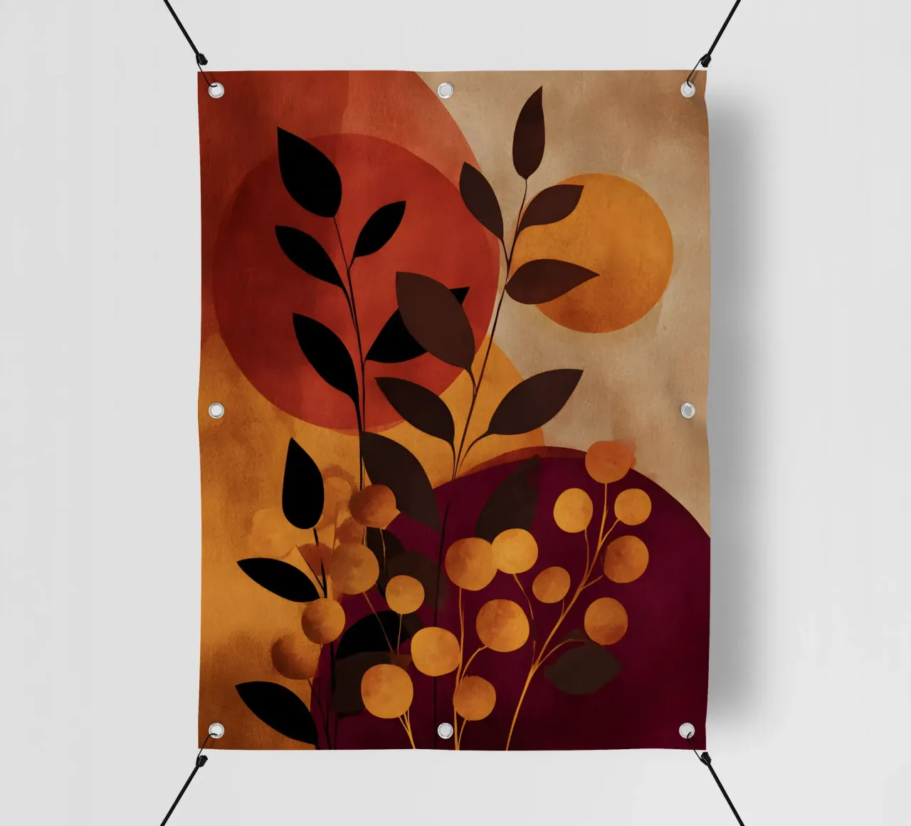 Abstract Botanical Shapes telo in pvc da Gypsy Galleria