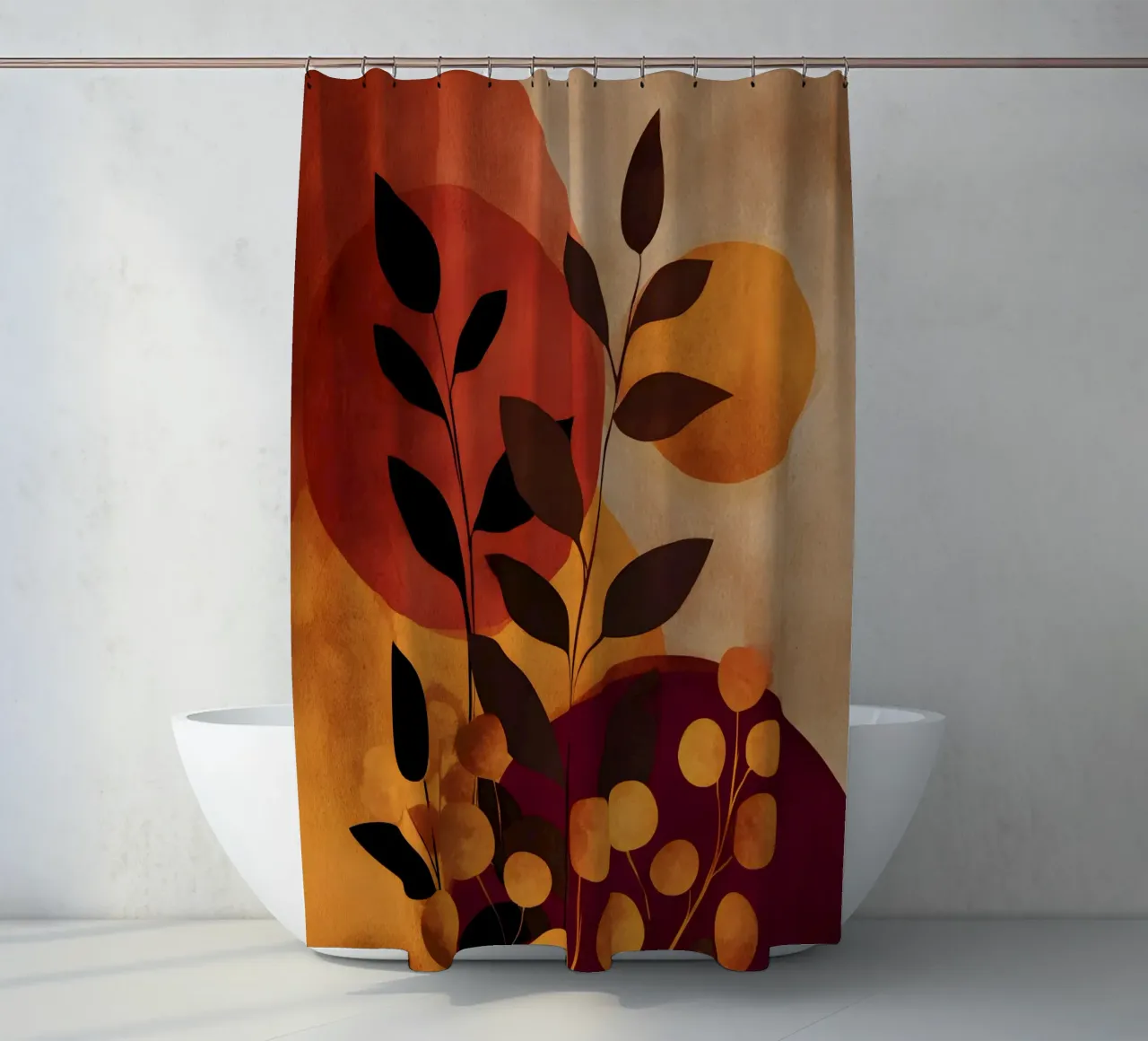 Abstract Botanical Shapes tenda da doccia da Gypsy Galleria