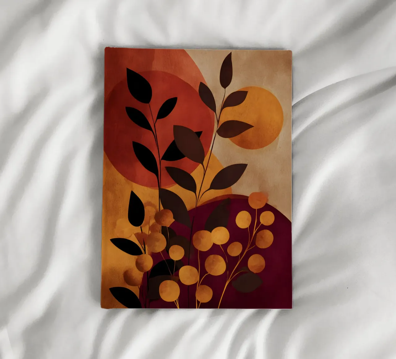 Abstract Botanical Shapes notebook by Gypsy Galleria