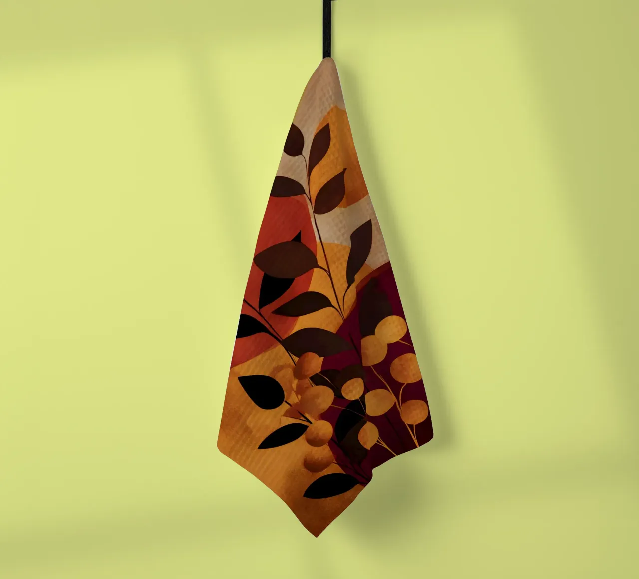 Abstract Botanical Shapes torchon de Gypsy Galleria