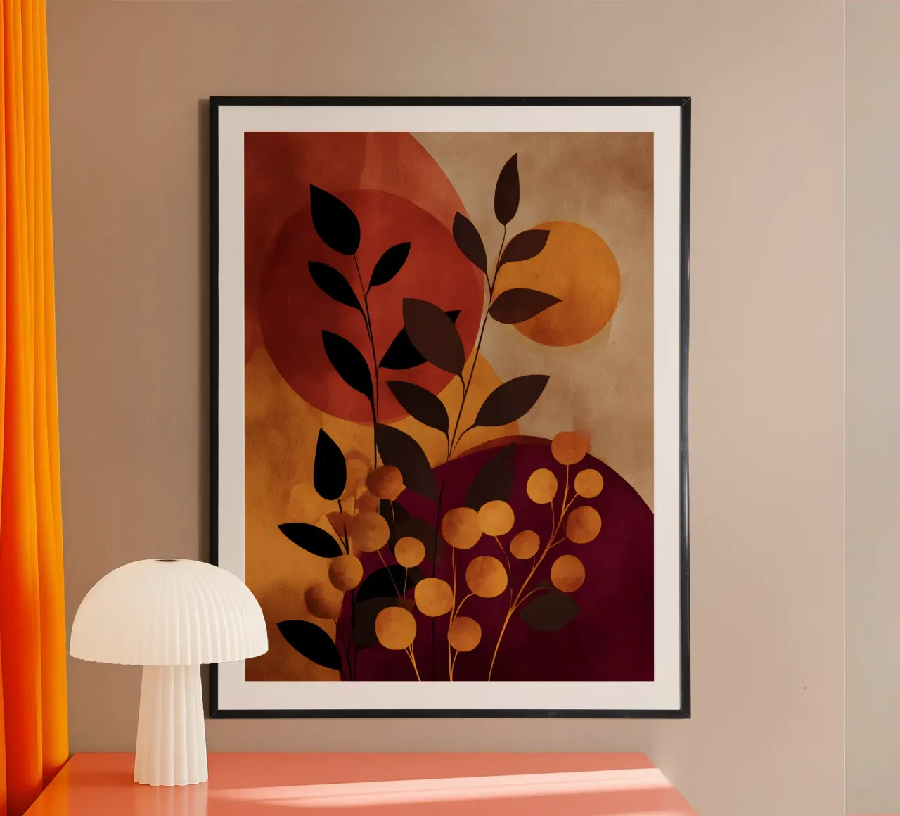 Abstract Botanical Shapes poster da Gypsy Galleria