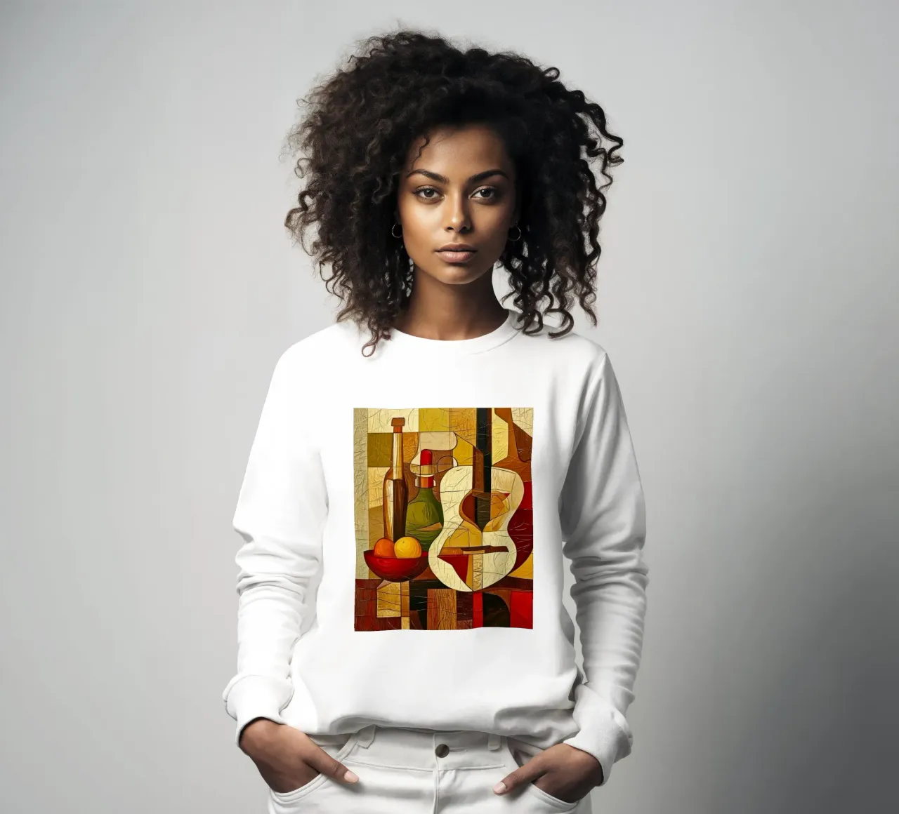 Bella chitarra Picasso felpa da Günstiger Laden