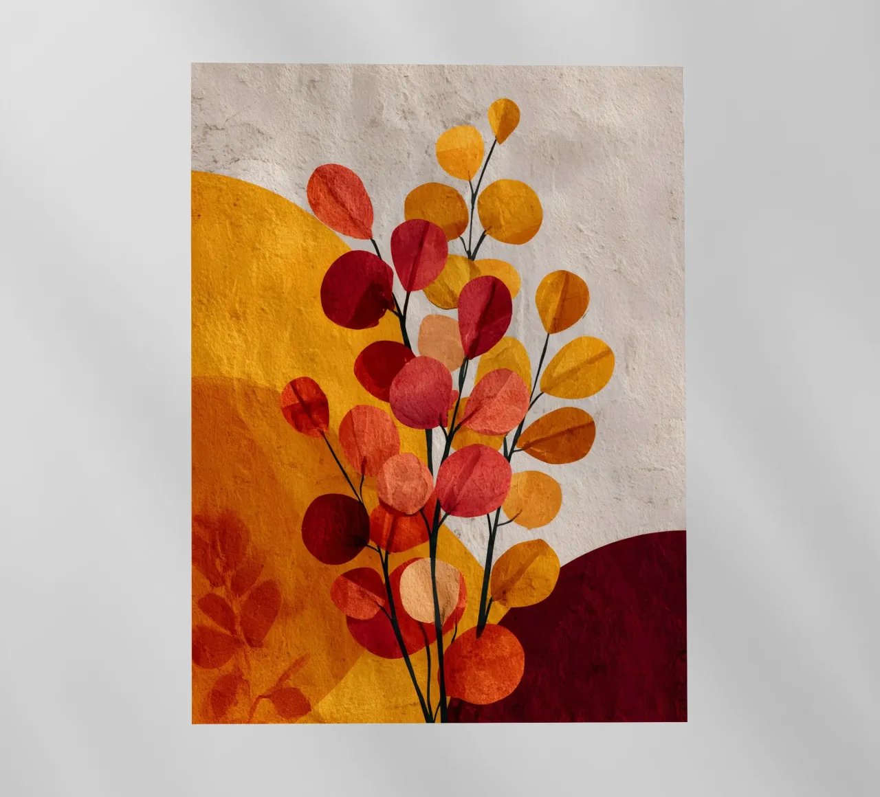 Abstract Botanical Shapes pellicola backlit da Gypsy Galleria