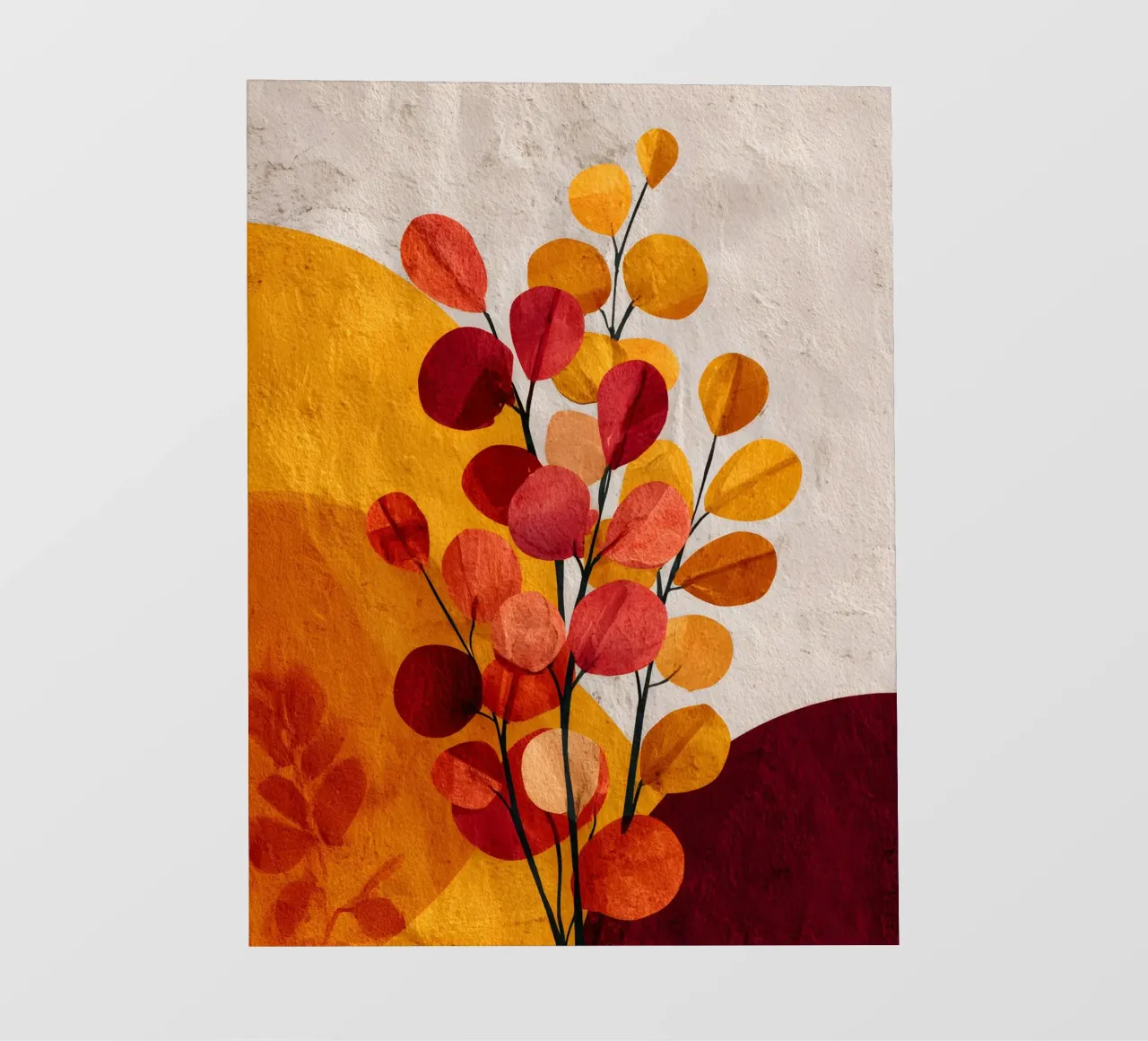 Abstract Botanical Shapes pellicola backlit da Gypsy Galleria