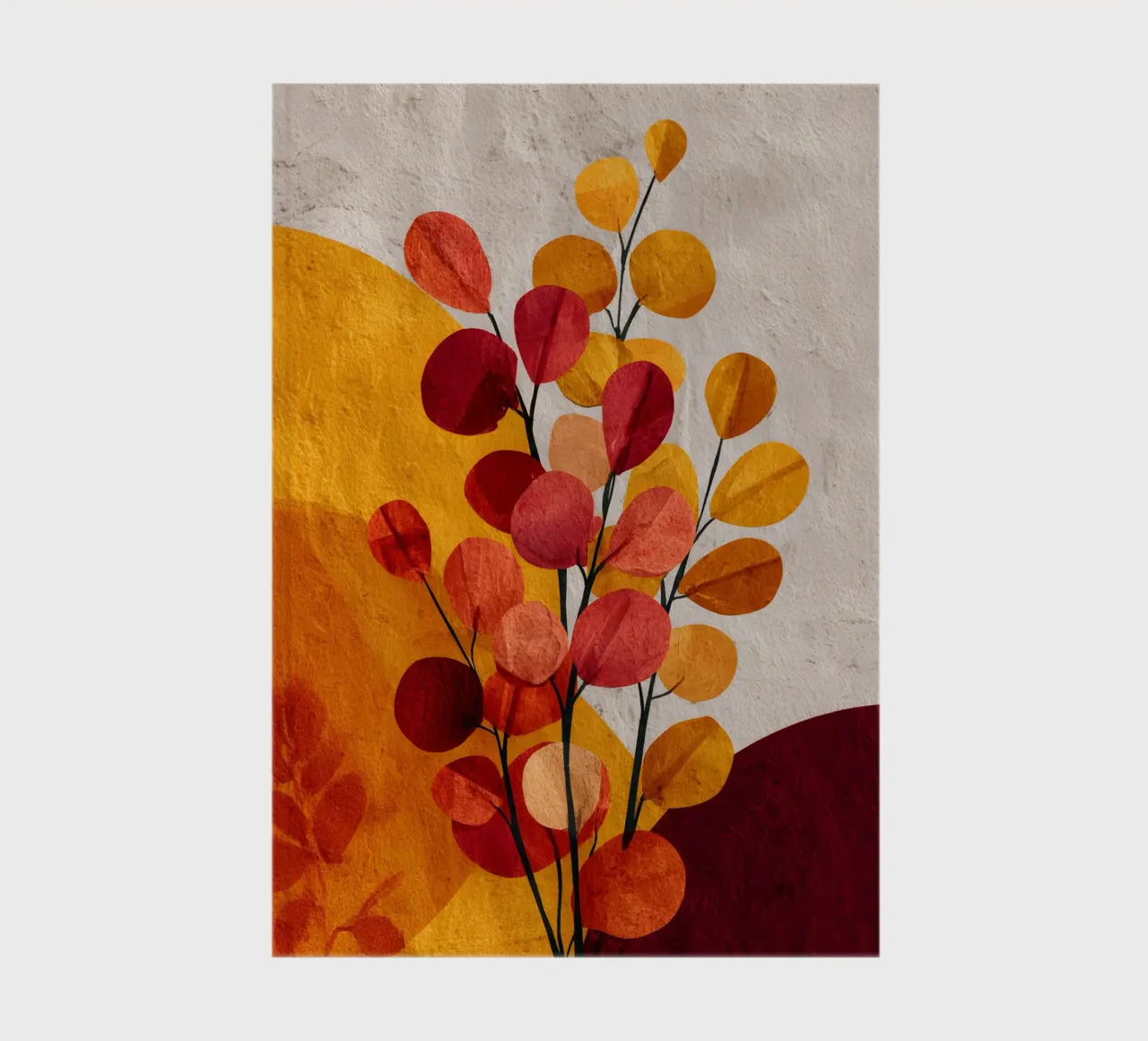 Abstract Botanical Shapes notebook by Gypsy Galleria