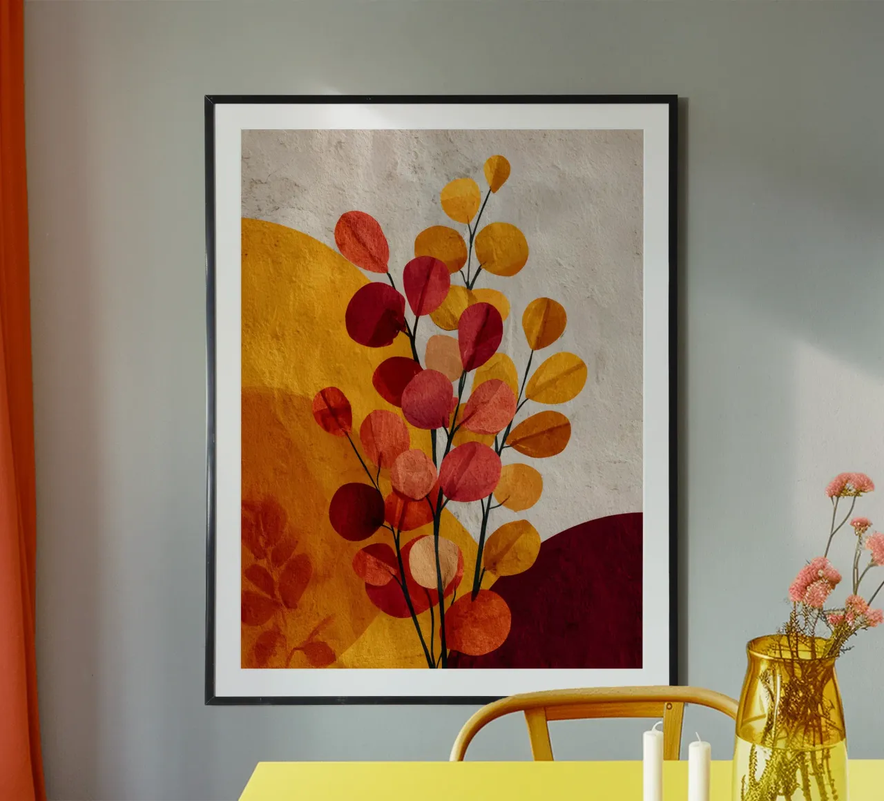 Abstract Botanical Shapes poster da Gypsy Galleria